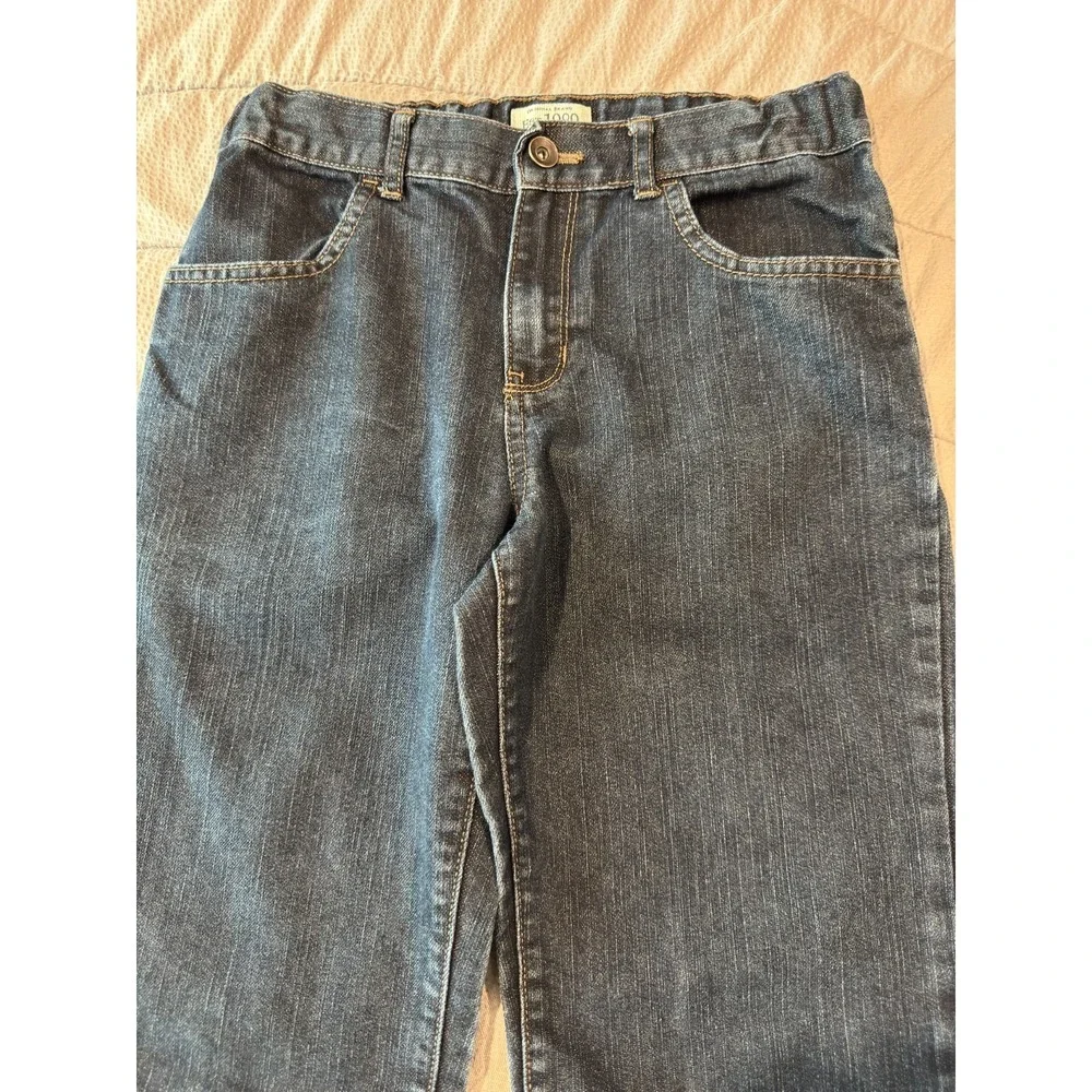 The Children's Place Girls Bootcut Jeans Youth 14 Dark Wash Adjustable Waist